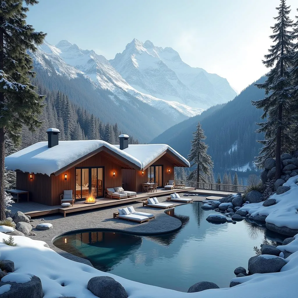 Luxurious mountain retreat for ultimate relaxation