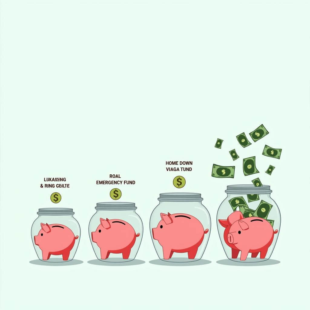 Benefits of multiple savings accounts illustrated