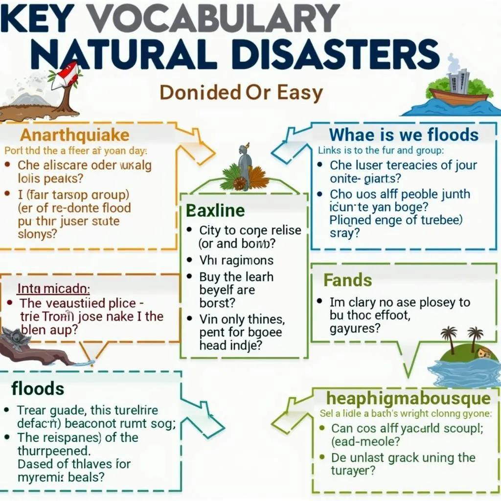 Infographic of key natural disaster vocabulary