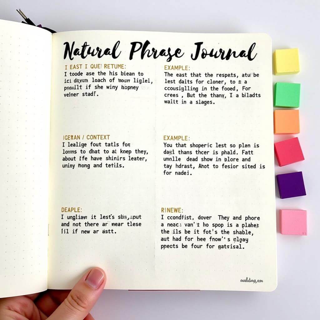 Natural Phrase Journal for IELTS Practice