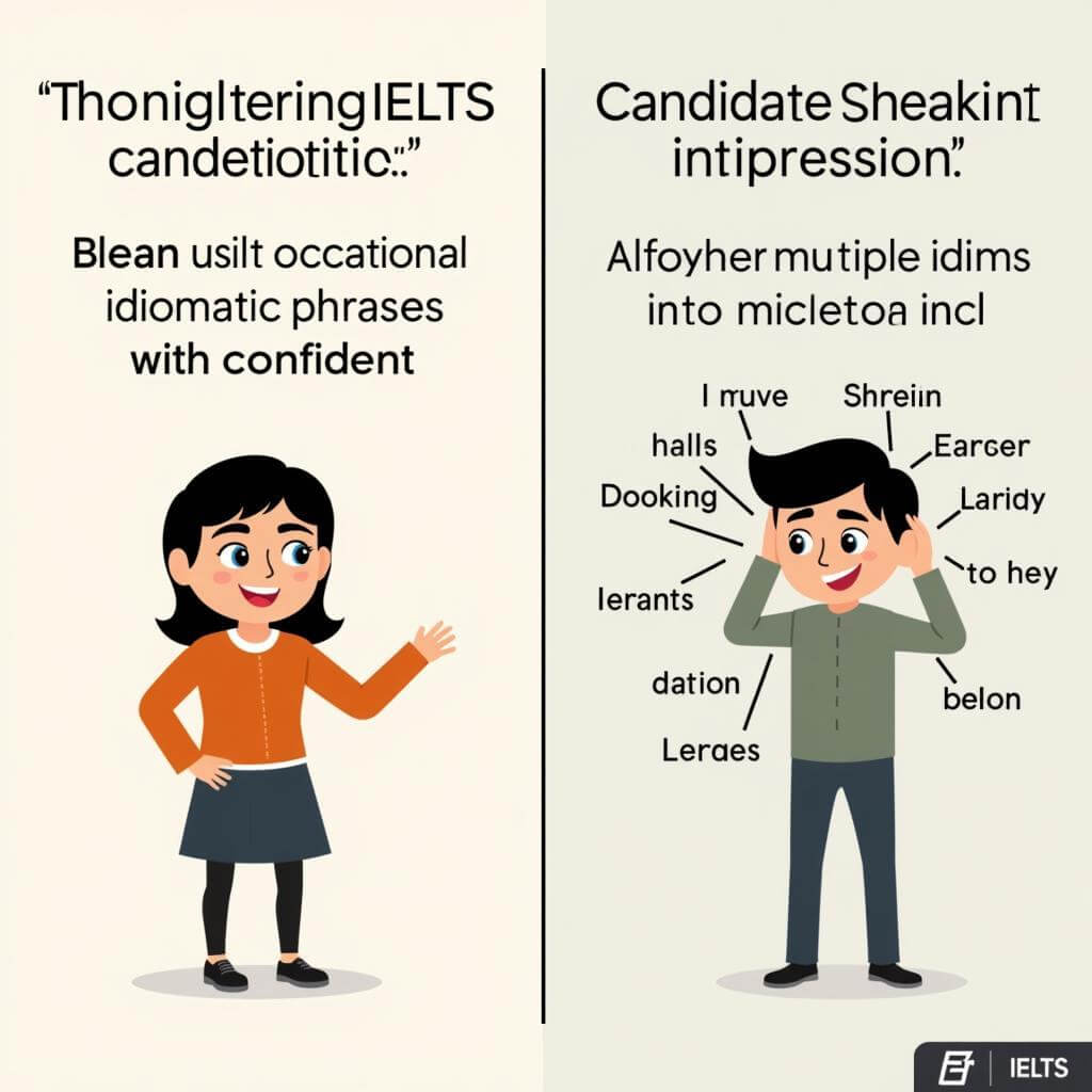 Natural use of idiomatic phrases in IELTS Speaking