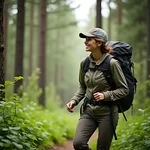 Nature enthusiast enjoying outdoor activities