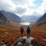 Nature hike in Scottish Highlands