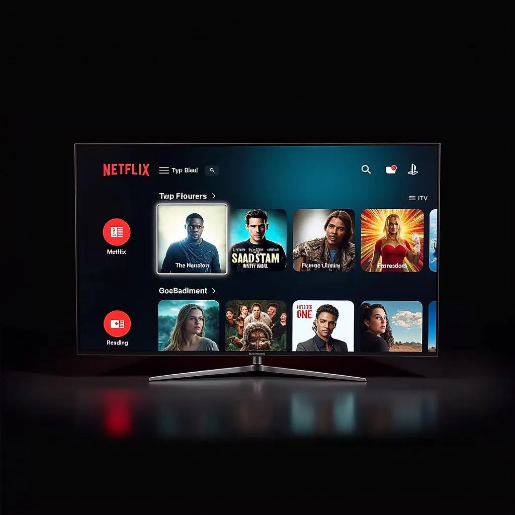 Netflix streaming platform user interface