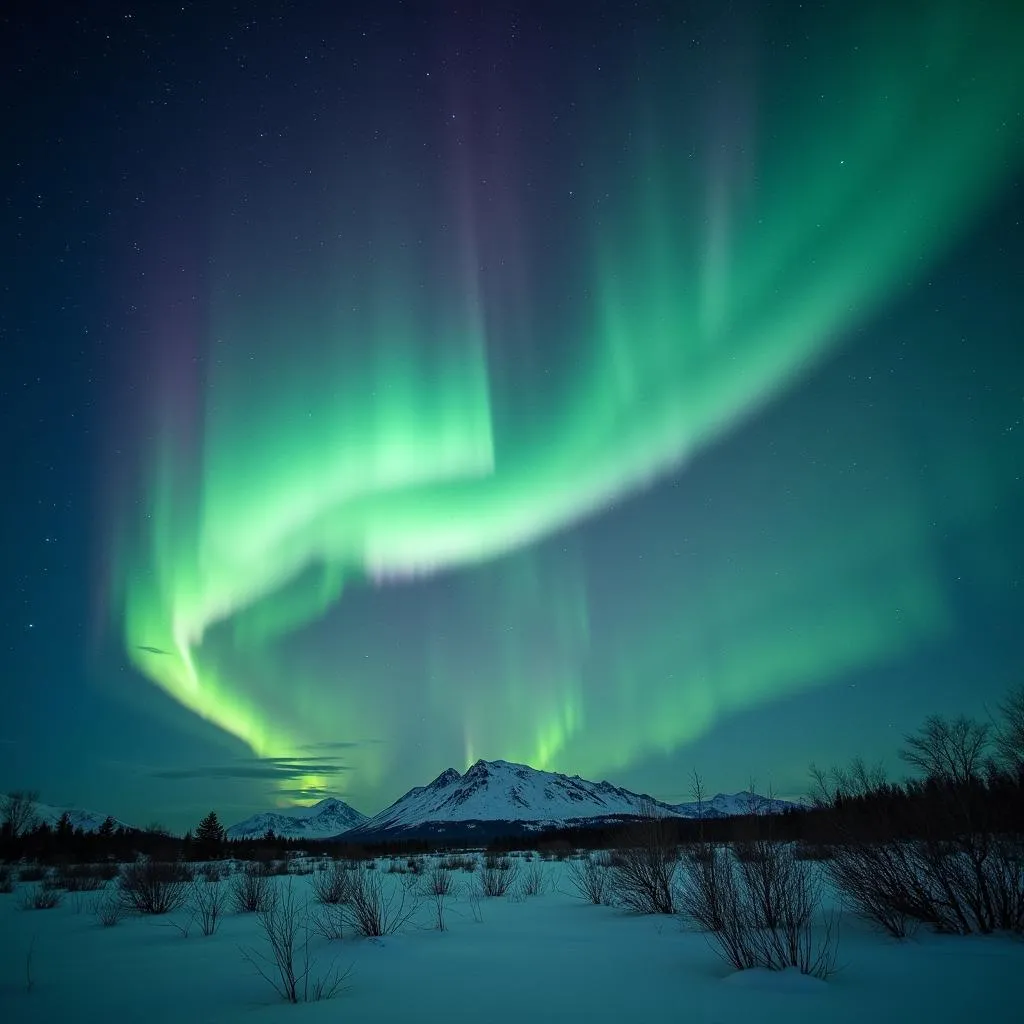 Northern Lights or Aurora Borealis