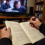 Note-taking during TV series watching for IELTS practice