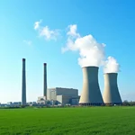 Nuclear power plant generating clean energy