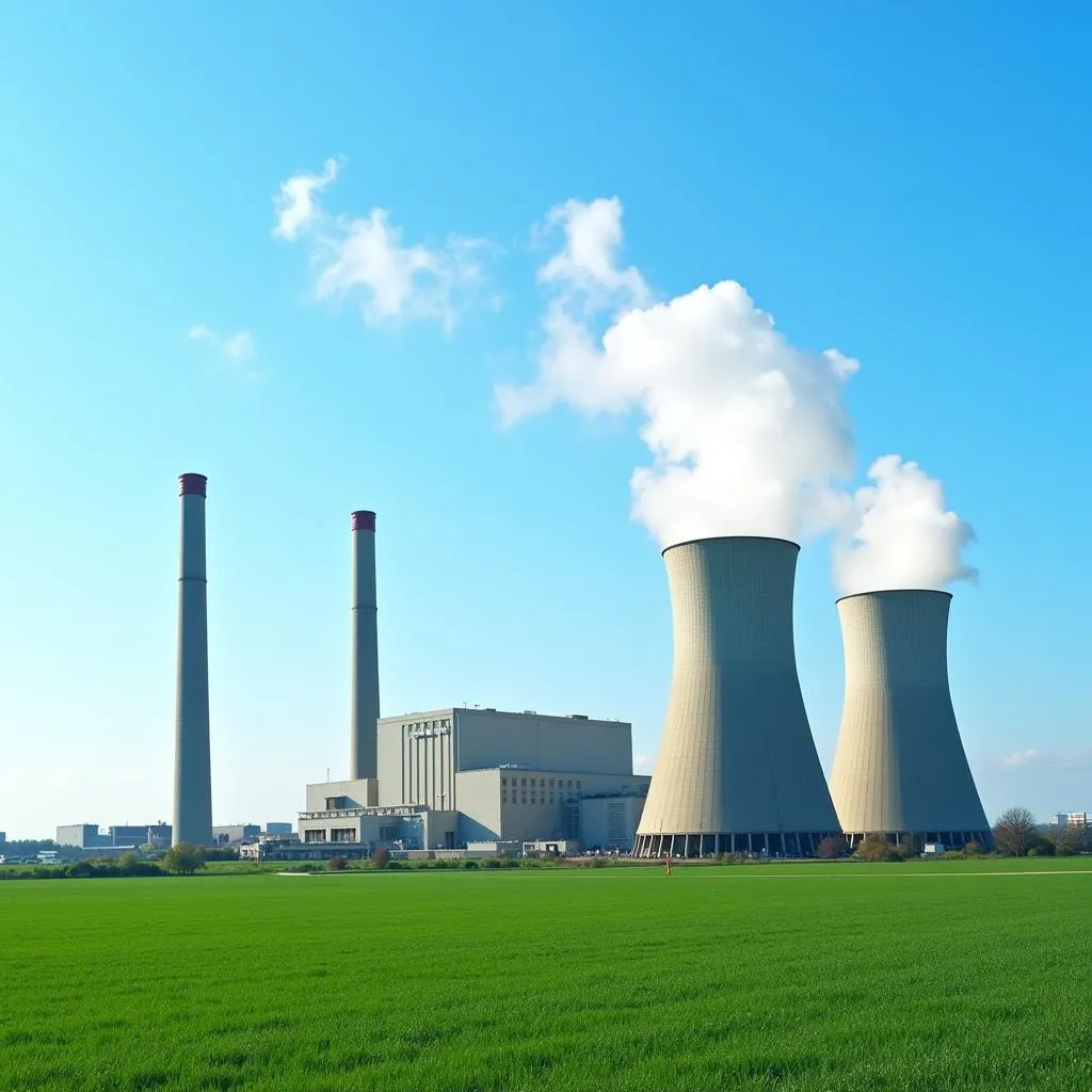 Nuclear power plant generating clean energy