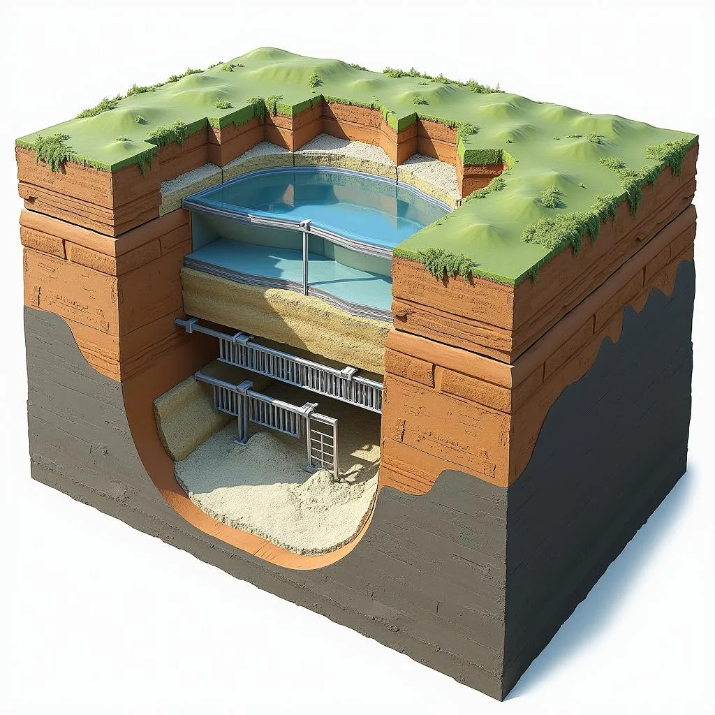 Nuclear waste storage facility