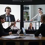 Online mediation session using video conferencing technology