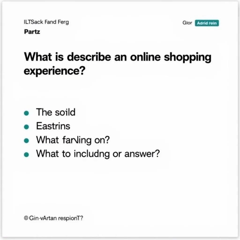 IELTS Speaking Cue Card for Online Shopping Experience