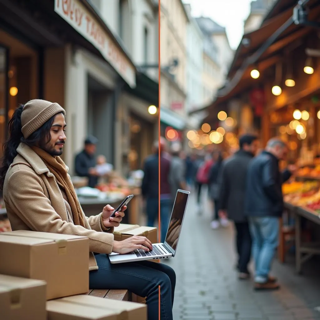 Online shopping versus traditional market experience