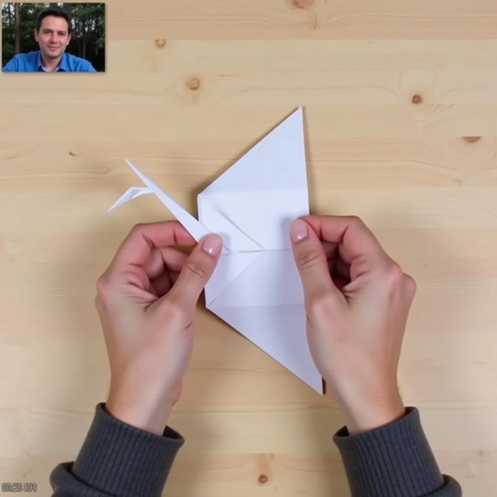 IELTS Speaking: Describing an online origami tutorial