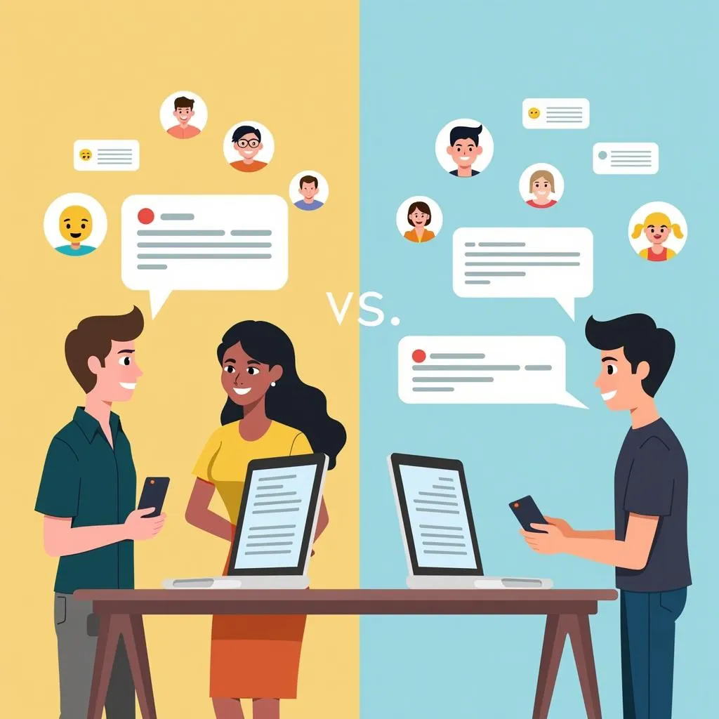 Online vs In-Person Communication