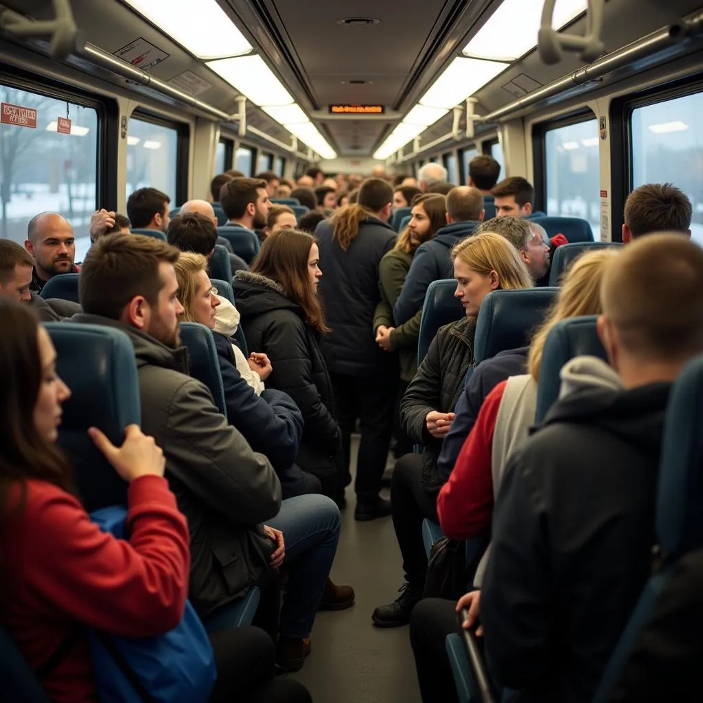 Challenges of overcrowded public transport