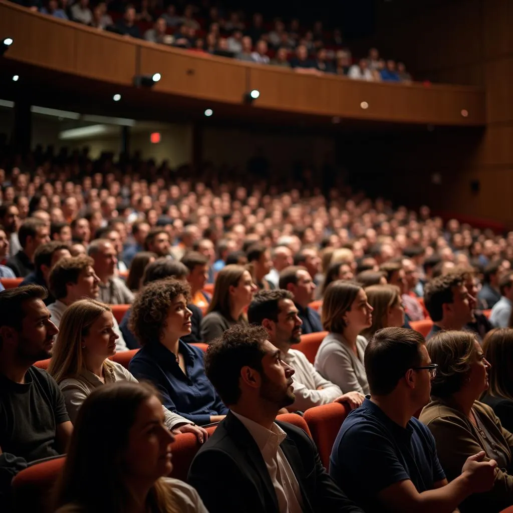 Crowded lecture hall