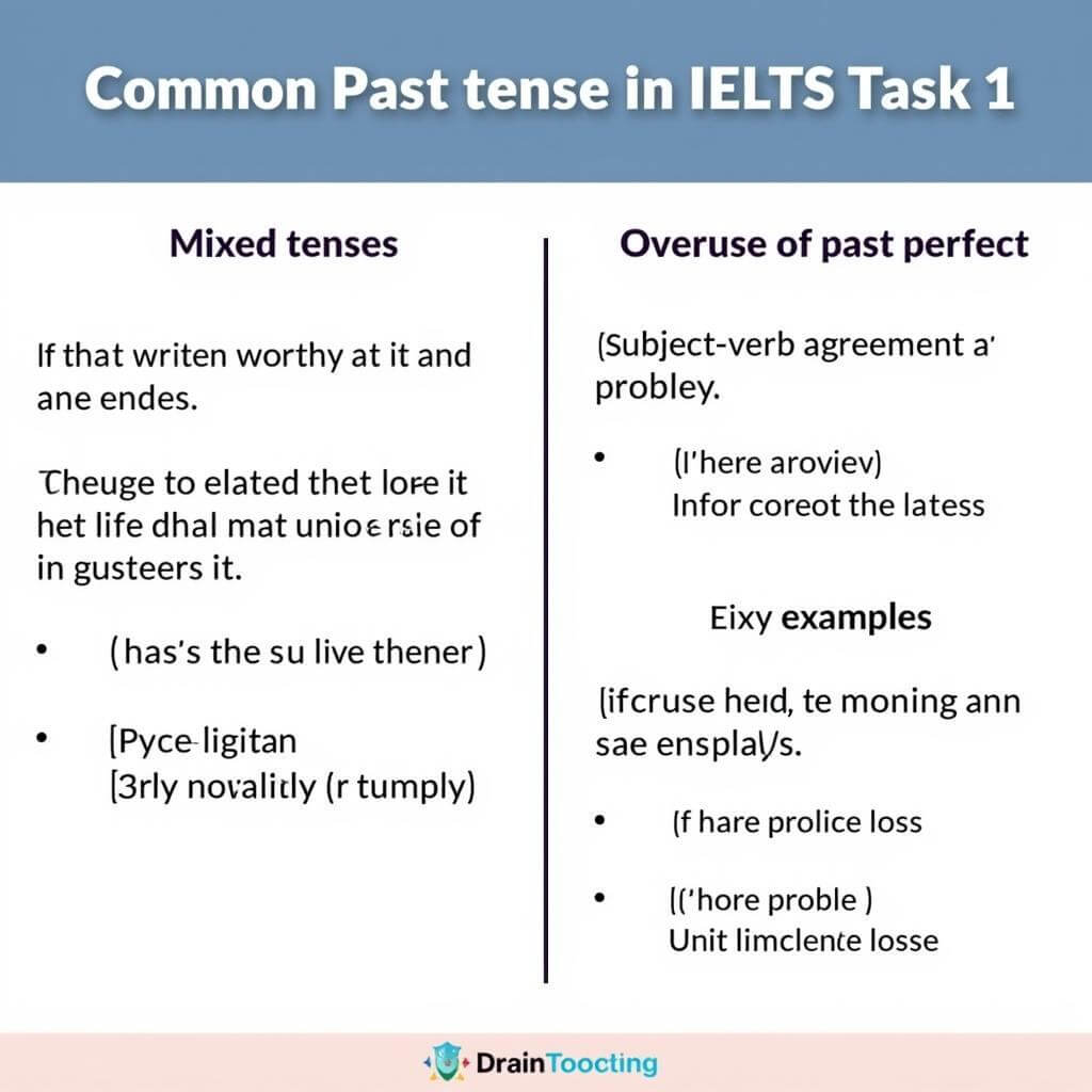 Common Past Tense Mistakes in IELTS Task 1