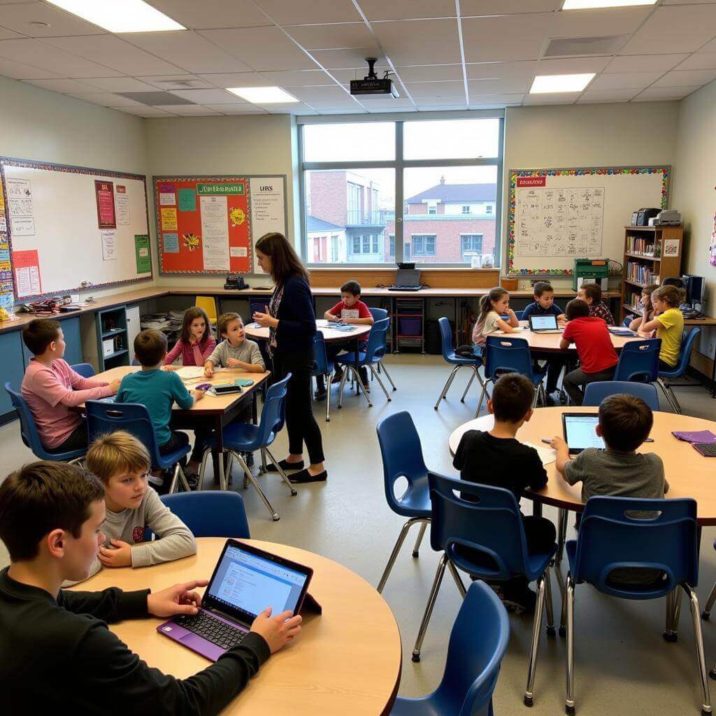 Personalized learning environment classroom setup