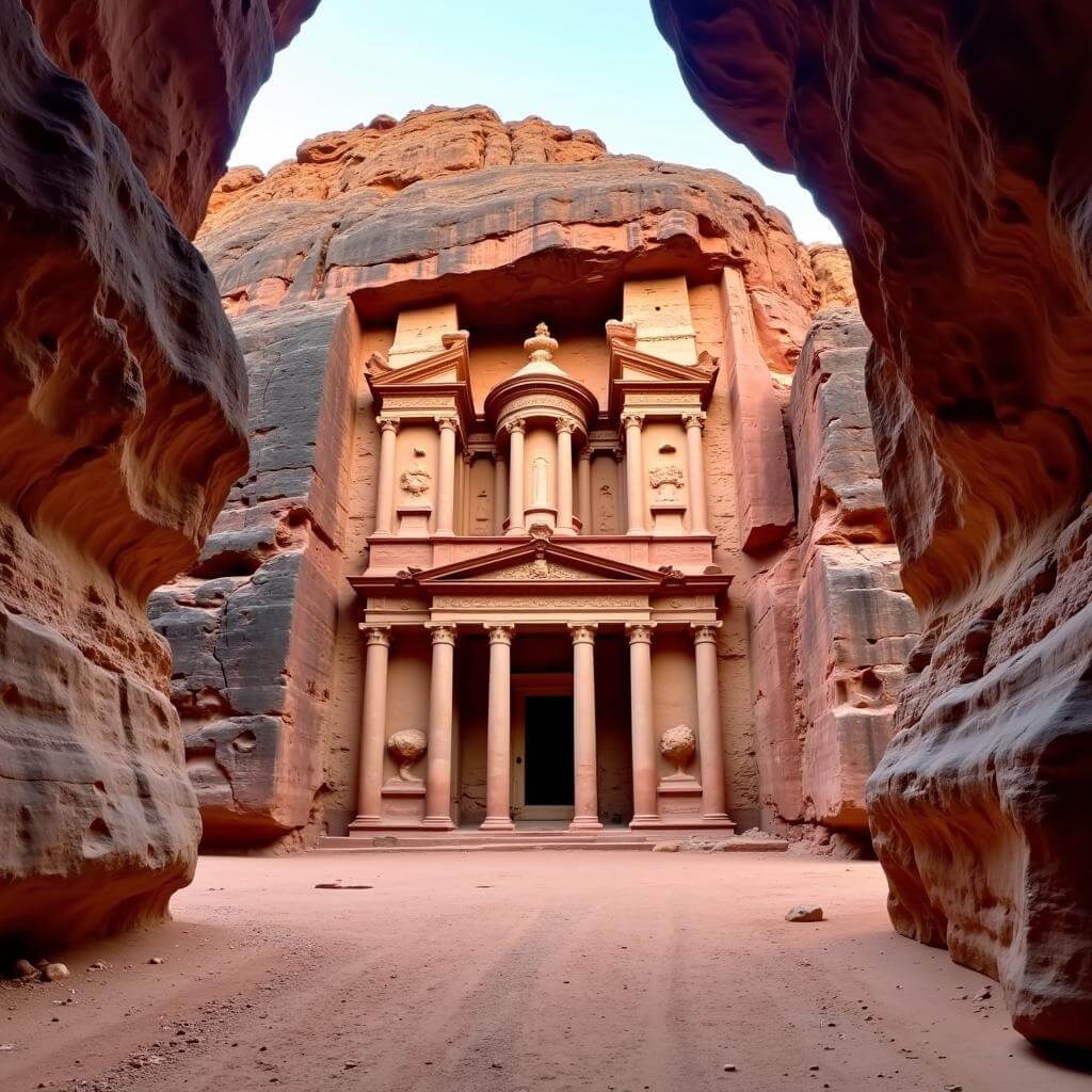 Ancient city of Petra in Jordan