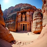 Ancient city of Petra in Jordan