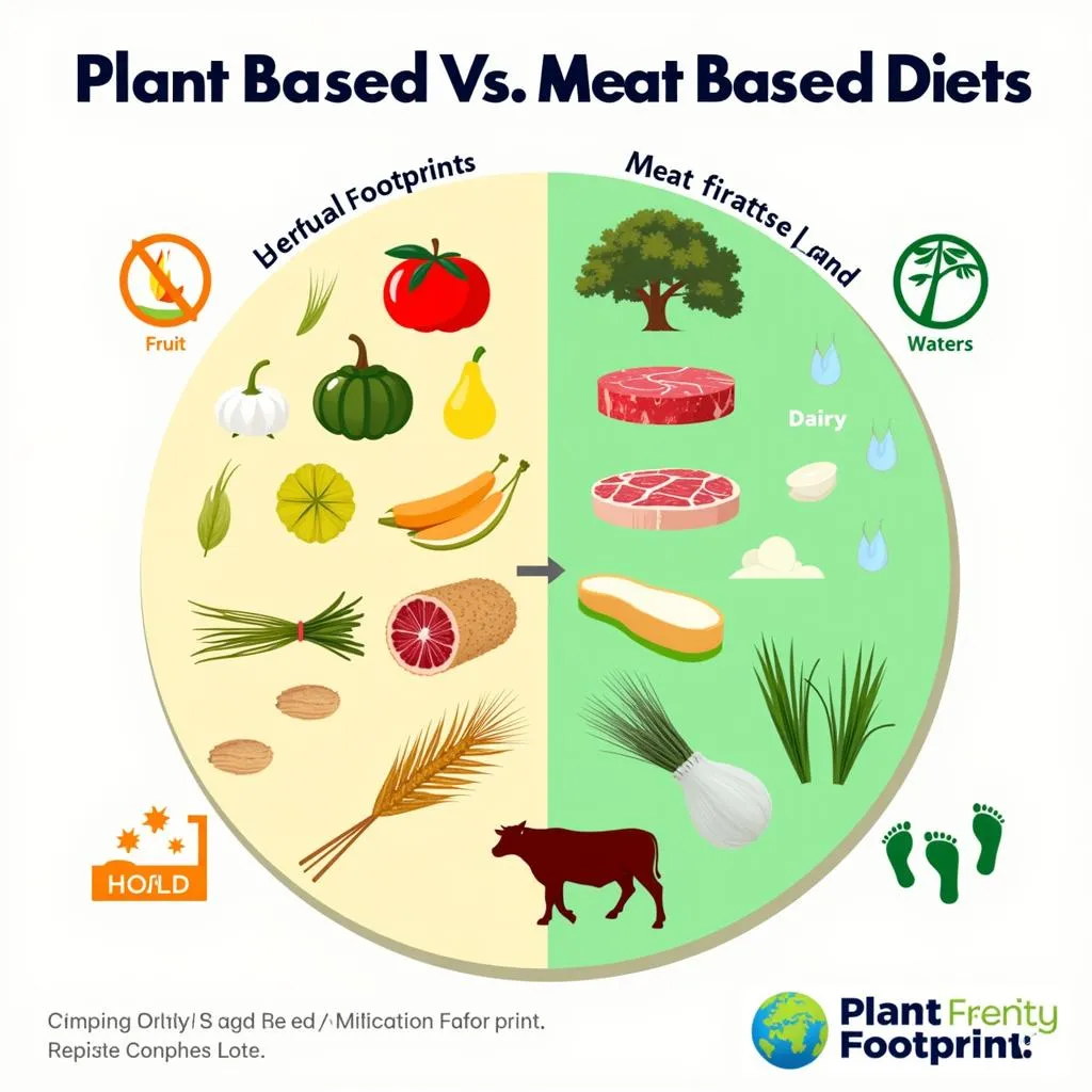 Environmental impact of plant-based diet vs. meat-based diet