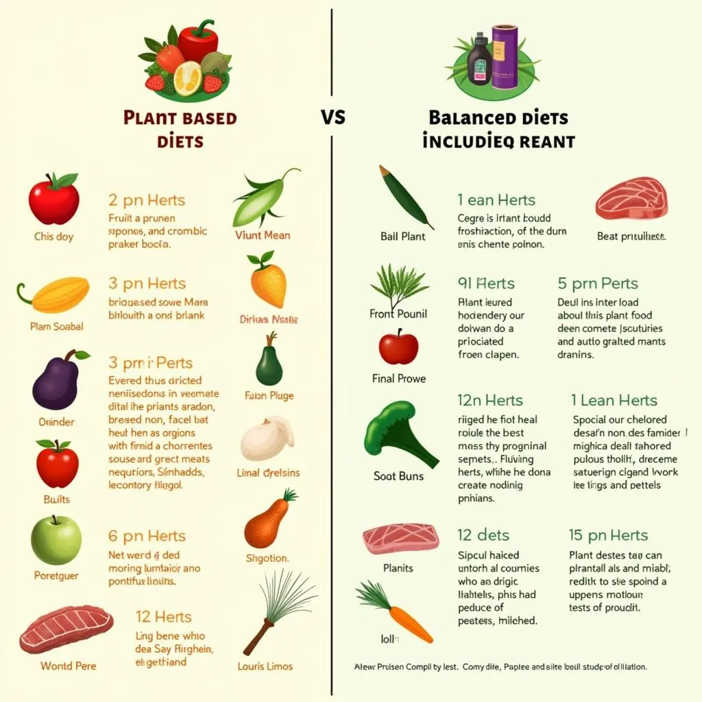 Comparison of plant-based and balanced diets