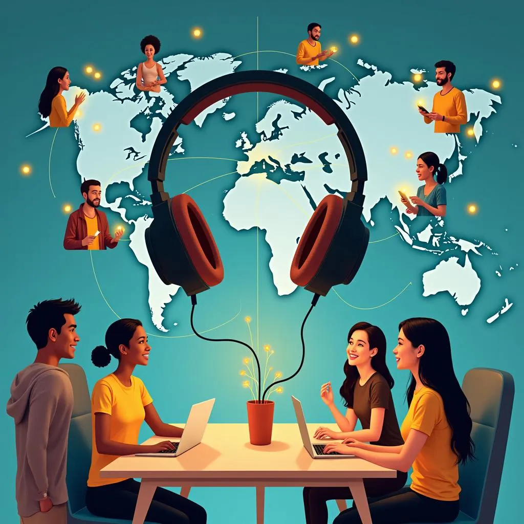 Podcast facilitating cultural exchange