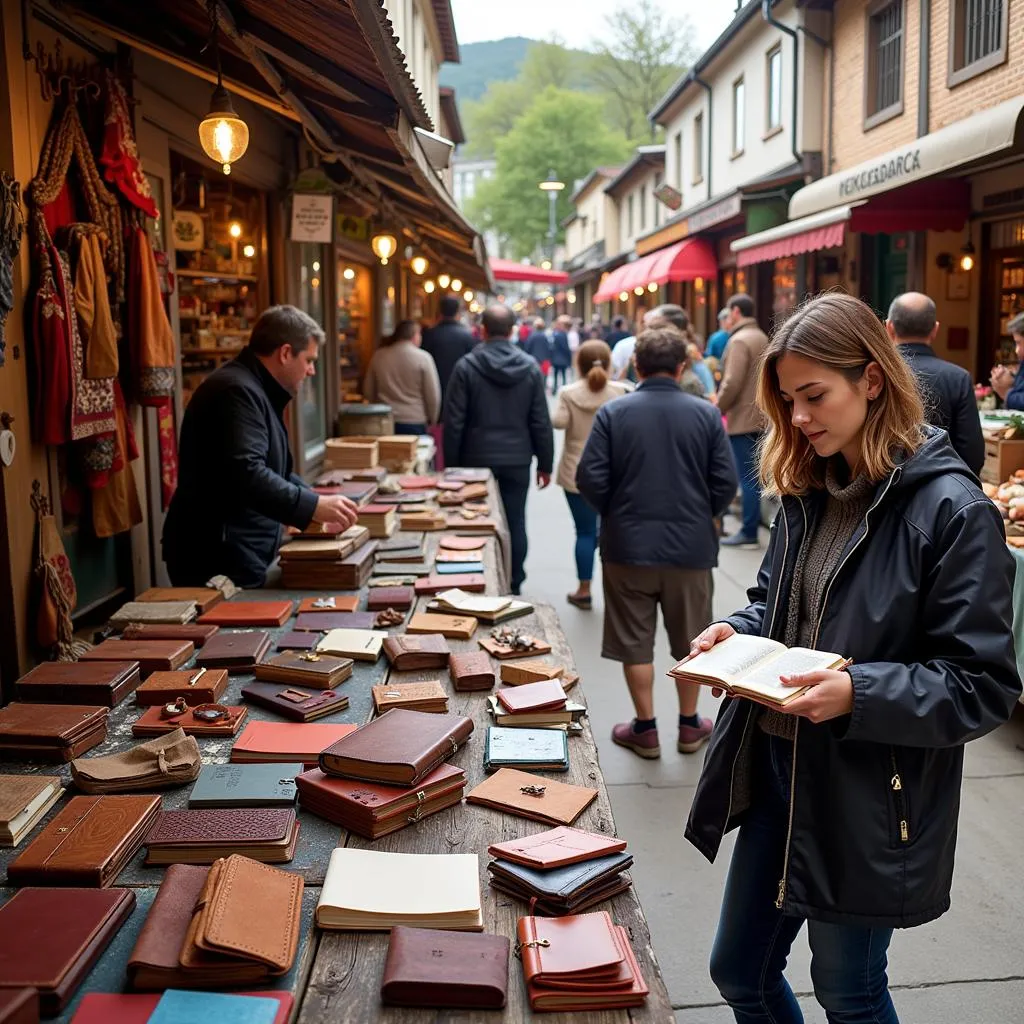 Positive shopping experience at an artisanal market