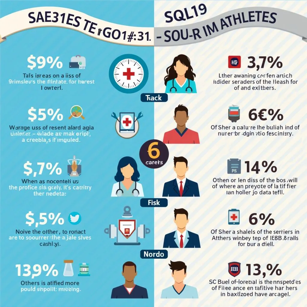 Infographic comparing salaries of athletes and other professions