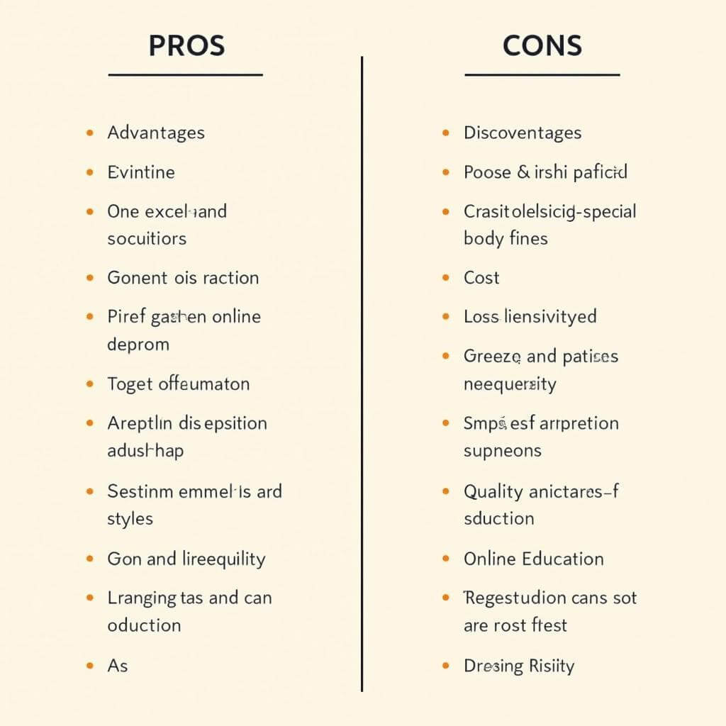 Pros and cons analysis for IELTS Task 2