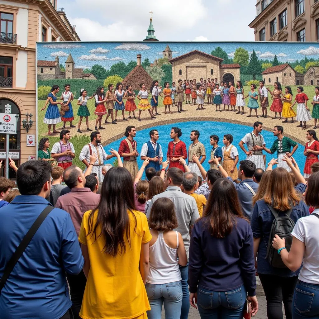 Public art representing cultural identity