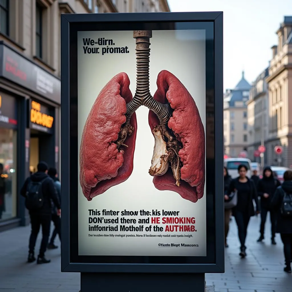 Effective public health campaign against smoking