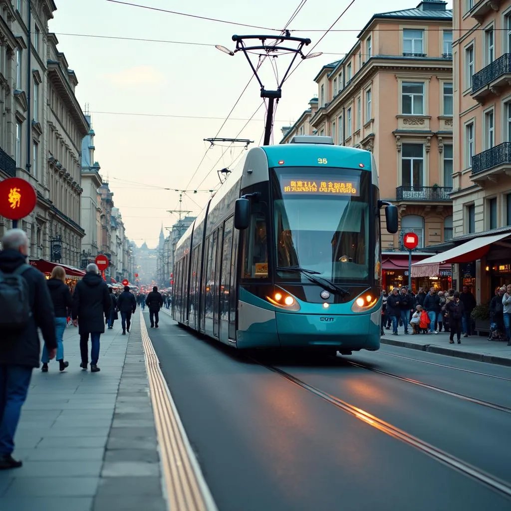 Public Transport Reducing City Pollution