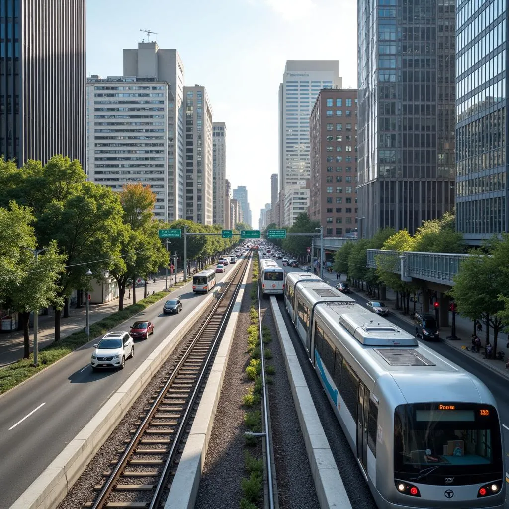 Comparing public transportation and road expansion solutions