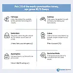 Essential punctuation marks for IELTS essays