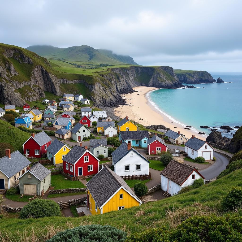 Quaint coastal village as a photography subject