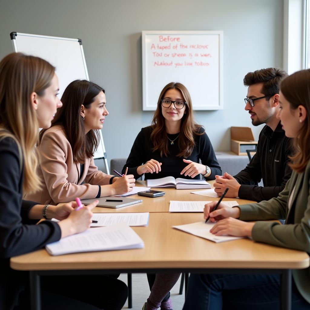 Real-life group discussion practice for IELTS