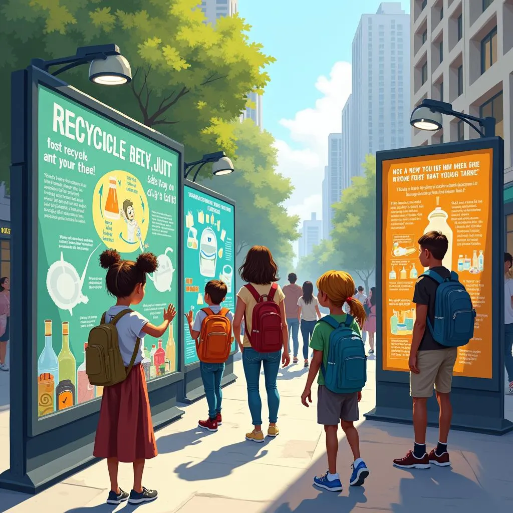 Public recycling education campaign