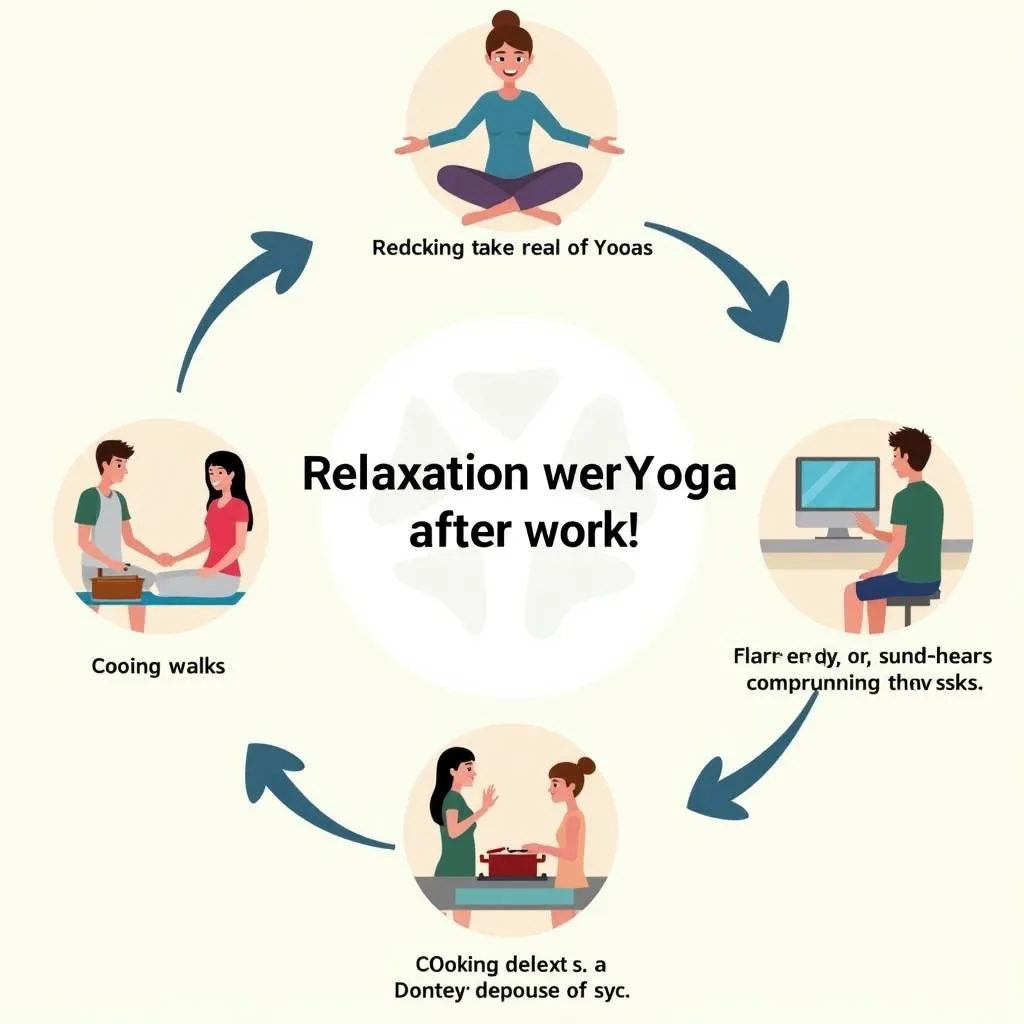 Infographic showing various relaxation techniques