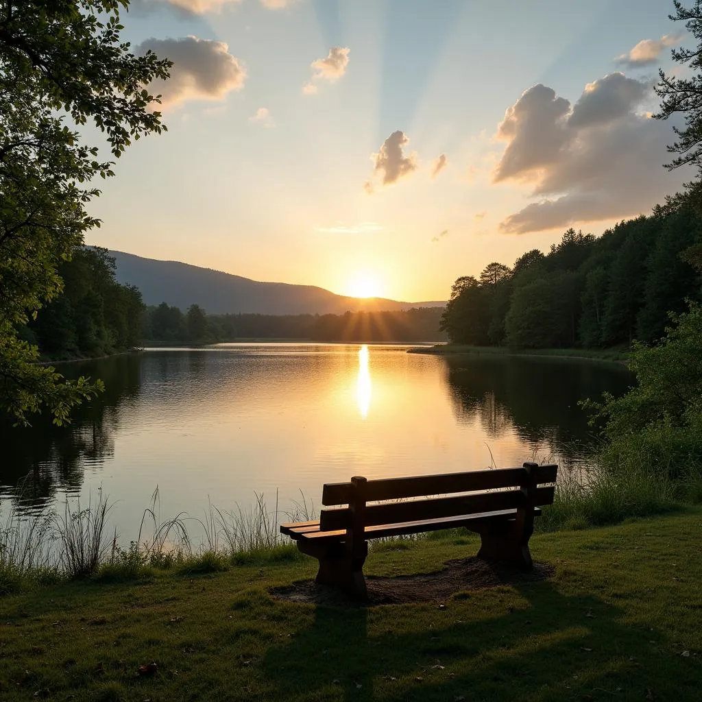 Relaxing nature view