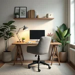 Remote work home office setup