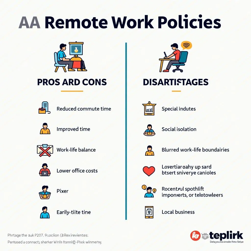 Advantages and disadvantages of remote work policies