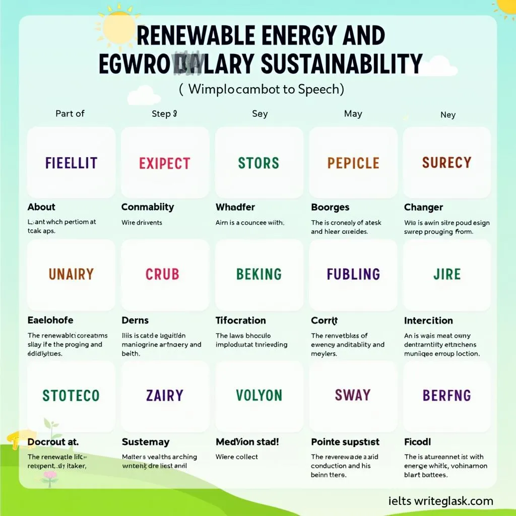 Key Vocabulary for Renewable Energy Essays