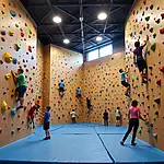 Indoor rock climbing wall for beginners