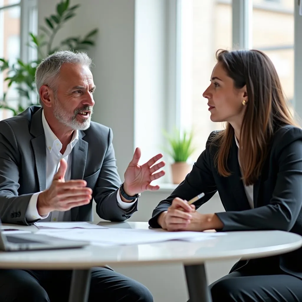 Mentor guiding a mentee during a one-on-one session