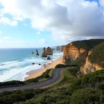 Scenic road trip along the Great Ocean Road in Australia