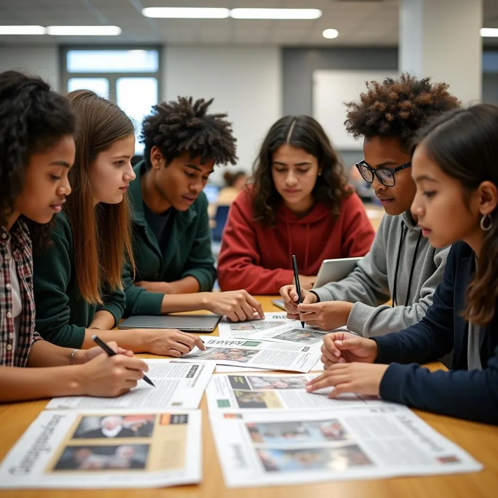 School newspaper promoting cultural dialogue