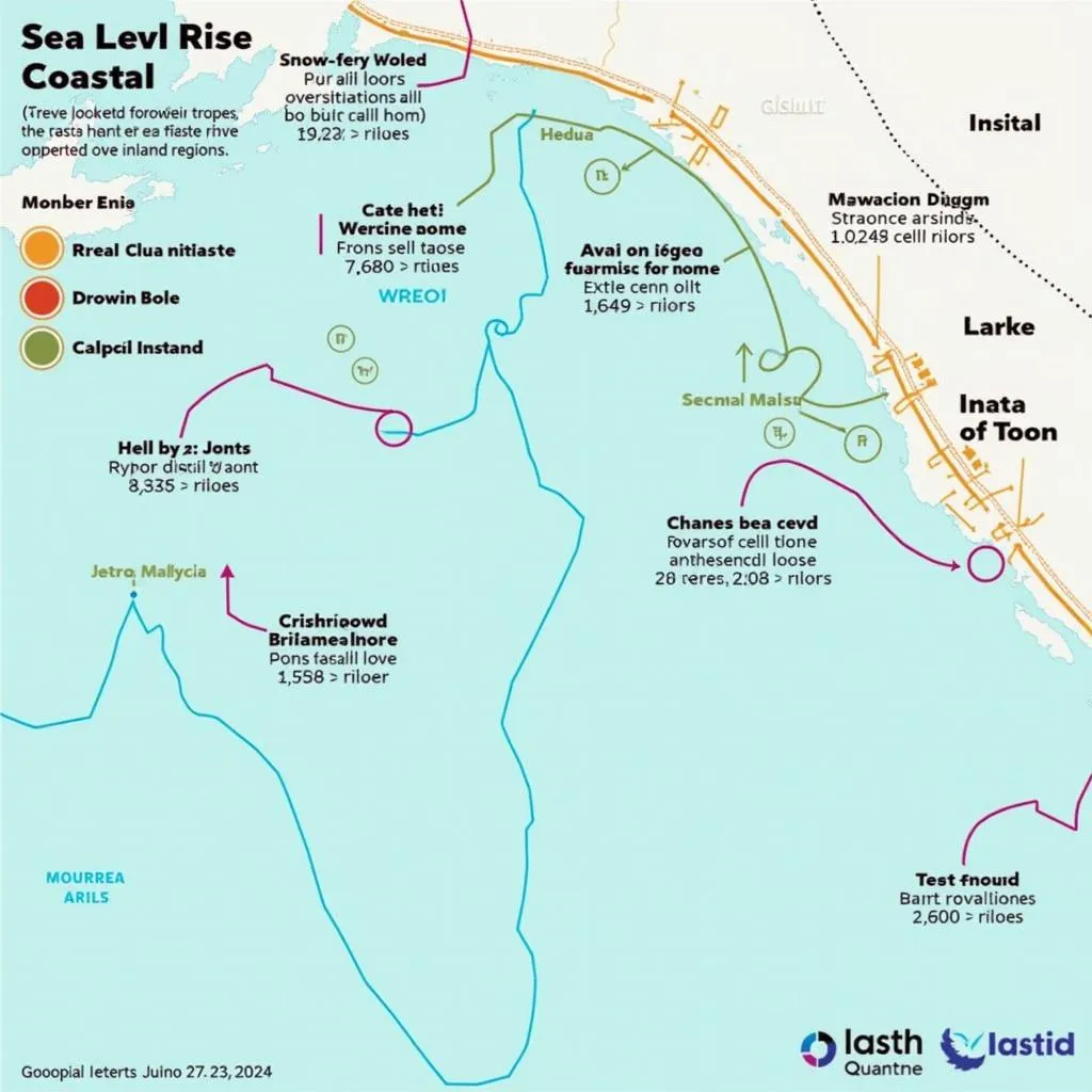 Rising sea levels causing coastal displacement