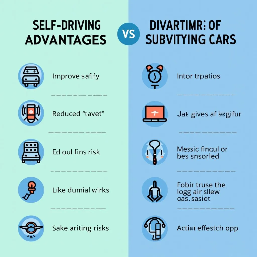 Advantages and disadvantages of self-driving cars