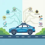 Benefits and drawbacks of self-driving cars illustrated